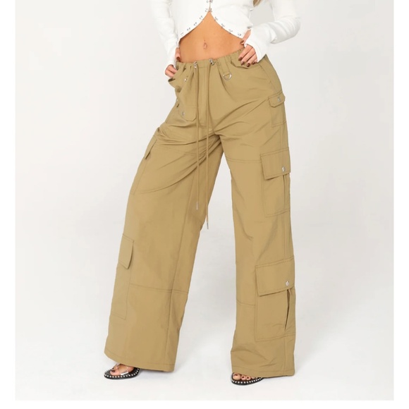 TAHLIA CARGO PANTS | KHAKI - Picture 1 of 7